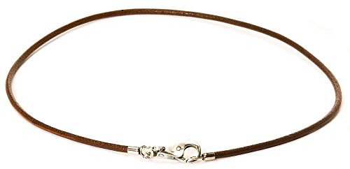 Trollbeads Lederhalskette Braun ohne Verschluss