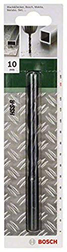 Bosch Home and Garden, 2609255020, Punta per Metallo HSS-R 118°, Argento, 10 x 87 x 133