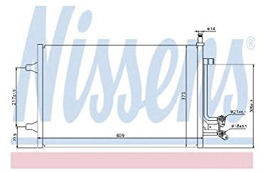 NISSENS 940097 KONDENSATOR KLIMAKÜHLER KLIMAKONDENSATOR ohne Trockner