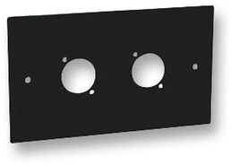 TK9K® - DOUBLE GANG 2X XLR WALL PLATE For Use With: Standard Double Gang XLR Electrical Back Box