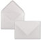 50x Briefumschläge B6-17,5 x 12,5 cm - Naturweiss - Nassklebung mit spitzer Klappe - 120 g/m² - Für Hochzeit, Gruß-Karten, Einladungen