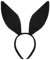 Hasenohren Stirnband, Ostern süß sexy Kaninchen Ohr Haarband für Party Cosplay Kostüm Zubehör (schwarz)