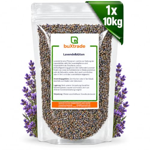 10 kg Lavendelblüten - Kochen | Duft | Räucherware | Duftintensiv | getrocknet | Lavendel Blüten | Ohne Zusätze