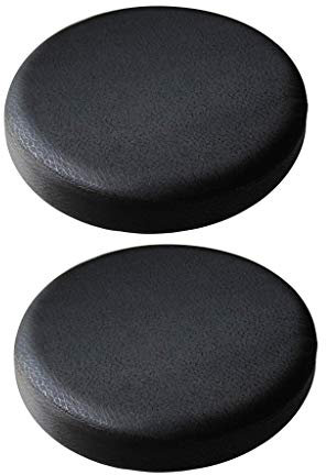 Fenteer 2Pack Black_35x10cm Non-slip Bar Stool Cover Round Sleeve Band Height 10cm Home Fashions