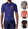 FDX Cycling Jersey Men’s - 100% Polyester, Breathable Short Sleeve, Full Zipped Cycle Tops - Hi Vis All Day Bicycle Riding Shirt, MTB Racing, Mountain Bike, Outdoor Sports Clothes (Blue XXL)