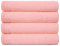 Lions Bath Towels - Set of 4 Bathroom Large Bath Sheets, 100% Luxury Cotton, 500 GSM 75X135CM, Highly Absorbent and Quick Dry Extra Large Bath Towel, Bathroom Accessory Set, Blush Pink