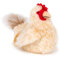 Unbekannt Stofftier Huhn 23 cm, Kuscheltier Plüschtier, Hähnchen Gockel Hahn Hennen