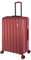 Travelhouse %Sale Porto - Hartschalen-Koffer Koffer Trolley Rollkoffer Reisekoffer Erweiterbar Vergrößerbares Gepäck, 4 Rollen, 76 cm, 105 Liter, Rot