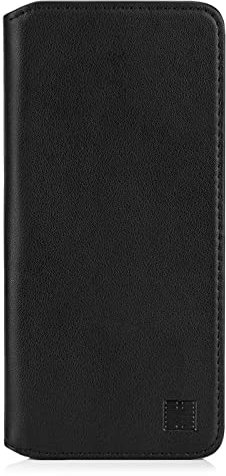 32nd Classic Series 2.0 - Funda Tipo Libro de Piel Real para Xiaomi Redmi Note 9 Pro, Redmi Note 9s, Carcasa de Cuero diseñada con Cartera, Cierre Magnetico - Negro