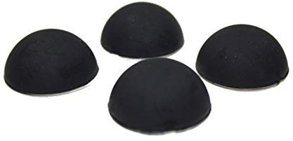 HKB Hettich Puffer Ø 30 mm - selbstklebend - schwarz - 4 Stück im praktischen Set - Zuverlässiger Wandschutz - Zum schonenden Öffnen von Türen & Fenstern/Wandpuffer/Anschlagdämpfer/Türpuffer