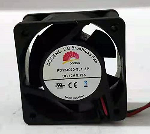 FD124020-SL1 ZP DOCENG 12V 40mm Fan, 12V 0.12A 4020 Server Fan