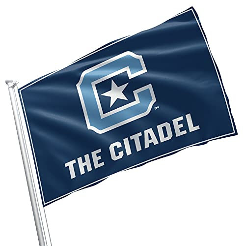 The Citadel University lizenzierte Flagge, Banner, 90 x 150 cm, Wanddekoration, Innen- und Außendekoration, Messingösen, Doppelstich (die Zitadel # 2)