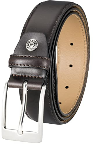 LINDENMANN Anzug-Ledergürtel Herren 35 mm Rindleder schwarz