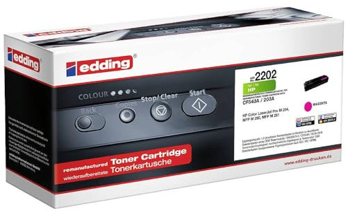 edding Toner ersetzt HP 203A (CF543A) Kompatibel Magenta 1300 Seiten EDD-2202 18-2202