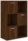 vidaXL Lagerschrank, Lagerregal mit viel Stauraum, Büroschrank für Schlafzimmer Wohnzimmer Büro, Büroregal Aktenschrank Schrank Regal, Braun Eichen-Optik