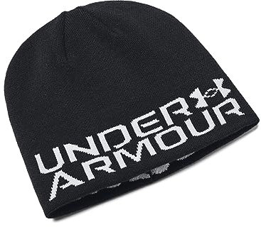 Under Armour Wendbare Halbzeitmütze für Jungen, (001) Schwarz/Weiß, Einheitsgröße