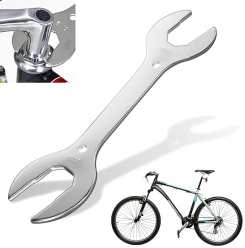 E-Greetshopping 2 Pcs Bike Headset Wrench Spanner,4 In 1 Bicycle Wrench,30 32 36 40mm Wrench Spanner, Disassembly Center Axle Tool,Multi Tool For Bicycle Repair Wheel Hubs Pedal