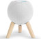 GGMM Real Wood Stand for HomePod Mini, Mid-Century Modern Style Wooden Dock with Sleek Metal Frame, Made of Maple