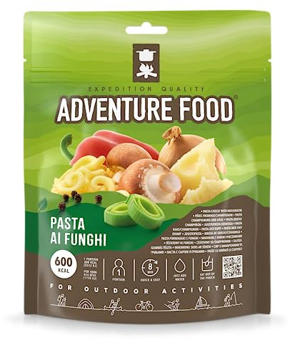 Adventure Food - Nudeln mit Käse und Pilzen - Gefriergetrocknete Mahlzeit - Expedition Quality