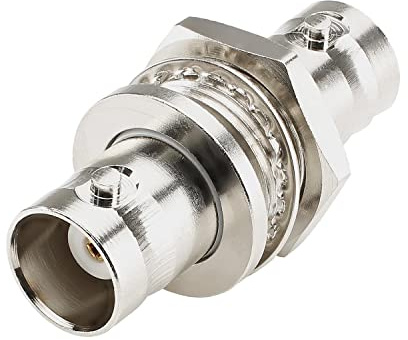 Hicon BNC Patch- Einbaubuchse/Kupplung 50 Ohm mit Gewinde 1/2 2-pol Adapter weiblich - BNC-FP50