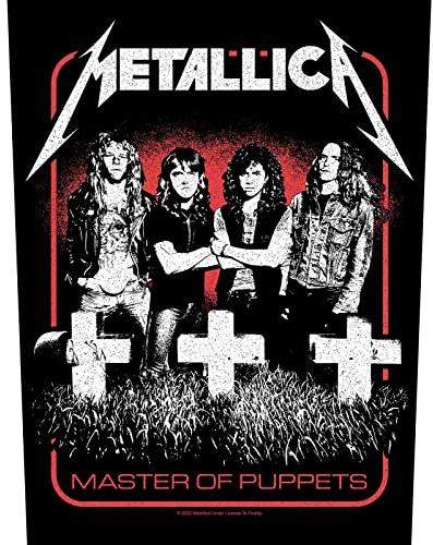 Metallica Master of Puppets Band Back Patch, Multicoloured, One Size