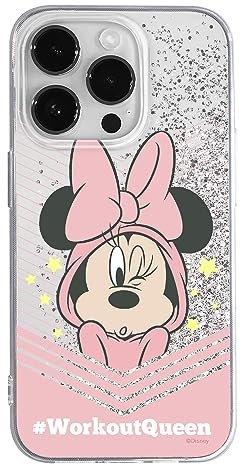ERT GROUP Handyhülle für Apple iPhone 14 PRO Original und offiziell Lizenziertes Disney Muster Minnie 053 optimal an die Form des Handy angepasst, mit Glitter Overflow Effekt