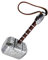 Premium Metal Broken Mjolnir Hammer Roleplay Collectible 1:1 Full Scale Replica Cosplay Prop with Display Base, Grey, Default