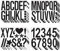 TNSLAND 12 Hojas Letras Adhesivas y Numeros, 10 cm Pegatinas Letras Adhesivas Letras Adhesivas Grandes, Pegatinas Numeros para Decoración, Marcaje, Guiado, Negro