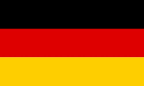 MC-Trend Deutschland Fahne Flagge 90x150cm mit 2 Metallösen - Ideal für den Fahnenmast, Stadion, Fanmeile oder Balkon, aus 100% Polyester wetterfest (Deutschland 90x150 cm)