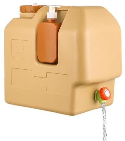 Water Tank - Lotion Dispenser Tank, Camping Water Container | Water Tank Outdoor Water Container with Spout and Handle, Portable Water Storage, Outdoor Leak Free Water Tank Carrier Water Bottle,