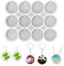 12 Piezas de Formes de silicio para Resina epóxido, Formes de Molde del Mismo tamaño para joyería, aretes, Collares y Colgantes, Formes de silicio para Resina epóxido, Accesorios de Bricolaje para
