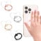 Nogeqi 4 Pack Transparent Ring Phone Grip 360 Degree Rotation and 180 Degree Folding Adjustable Diamond Setting Ring Phone Holder Heart Phone Case Ring Holder Grip Compatible with All Smartphones
