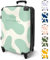NoBoringSuitcases.com® Reisekoffer 67cm 72L Personalisiert - Großer Hartschalenkoffer mit Rollen, Leichtgewicht Trolley, Koffer Groß für 20kg Gepäck Wilde Flecken in Mehreren Farben, Für Flugzeug