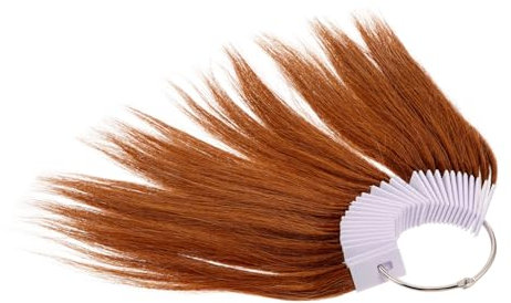 PATKAW 30pcs Hair Dyeing Exercises Hair Samples Hair Strand Test Hair Dying Color Samples Hair Testing Color Samples Hair Bundles Hair Color Testing Strand Hair Dye Samples Iron Golden