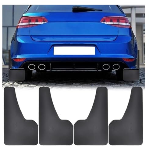 Auto Schmutzfänger Für VW Für Golf 2/3/4/5/6/7/8 Für GTI Für GTD R32 MK1 MK2 MK3 Spritzschutz Kotflügel Zubehör Schmutzfänger Schmutzfänger Schutzbleche(Schwarz)