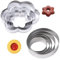 Cookie Cutters, 10 PCS Cookie Cutters Set Flower Round Shape Biscuit Cutters Stainless Cake Cookie Cutter Cutters for Baking Decorating for Valentine's Day, Birthdays, Christmas Biscuit Shapes