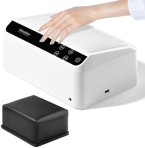 Missshine 72W UV Nagellampe 66 Perlen Dual Source, UV Licht Großer Platz für Gelnägel mit kippbarem Handkissen und Smart Touchscreen, Abnehmbare Spiegelnagellampe inkl