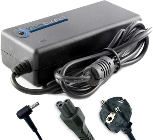 Visiodirect Alimentation Compatible avec ASUS ADP-45AW A ADP-45BW C Adaptateur Chargeur 19V 3.42A 65W Embout 4.00mm 1.35mm