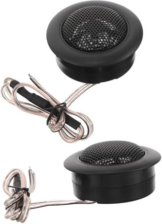Veemoon 1 Paire Tweeter De Voiture Tweeters pour l'audio De La Voiture Mini Pavillon De Tweeter Petit Haut-Parleur De Voiture Système Audio Automobile Tweeter à Pavillon Noir Plastique