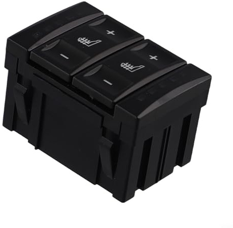 Kivivaka Steuerung für Schalter für Sitzheizung 6M2T19K314AC, passend für Ford für S-MAX 2006-2015 MK3 2006-2015 und MK4 Ersatzteil (schwarz)