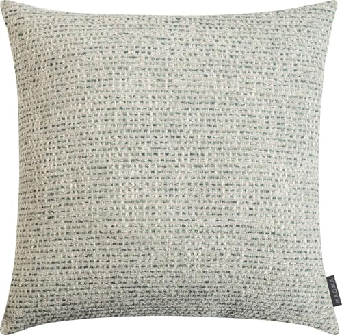 MAGMA | Kissenhülle | Vendetta I ca. 45 x 45 cm | Mint | Kissenbezug I aus 92% Polyester, 8% Baumwolle I im Landhausstil I Klassisches Muster | Bouclé-Chenille-Optik
