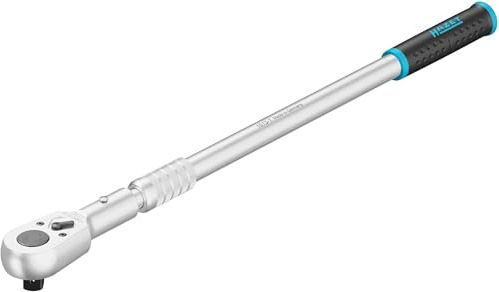 Hazet Umschaltknarre, ausziehbar 1016LG, 3/4 Zoll (20 mm) Vierkant, 1130 mm | Abtrieb 3/4 Zoll (20 mm) Vierkant massiv, verchromt, DIN 3122, ISO 3315, Länge l1 730 mm, Länge l2 1130 mm, 4157 g