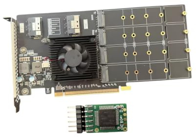 PLX8749 Multi-Connector PCIe Board Assembly, Computer Add-in Module Bundle, Full-Height Desktop Expansion Format, 19.5 Cm Hardware Layout for Enclosure Setup Review Pcie Addin Board Desktop Expansion
