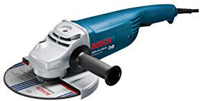 Bosch Professional Smerigliatrice Angolare Gws 24-230 H (Motore da 2.400 Watt, Incl. Impugnatura Suppl., Cuffia di Protezione, Chiave a Due Perni, Flangia di Montaggio, Dado di Serraggio Rapido)