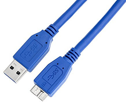 KnnX 28100 - Kamera-Tether-Kabel - USB 3.2 Gen 1 - A-Stecker auf Micro-B - Länge: 0,50M - Lade, Synchronisierungs und Datenübertragung