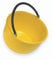 Ecoplast | Paniere Agricolo in Plastica Resisitente con Manico Arrotondato, Colori Assortiti Giallo Ocra/Rosso Veneziano/Azzurro/Verde Acido, 35x35x20, Made in Italy