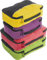 Packwürfel 4pcs Wert Set für Reisen - Plus 6pcs Gepäck Veranstalter Zip Beutel(GreenRedPurpleYellow)