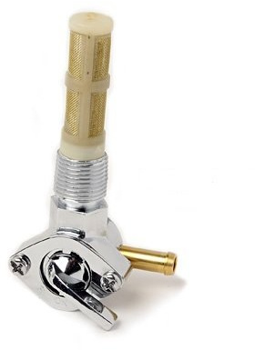 Robinet d'essence chromé 3/8 NPT pour Harley® avant 1974