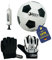 BEST SPORTING Set Fußball Torwarthandschuhe + Pumpe I Fussball Zubehör I Set inkl. Ballpumpe + Fußballhandschuhe + Ball I hochwertiges Fußball Set I Handschuhe Größe 6 I Fussball Größe 5