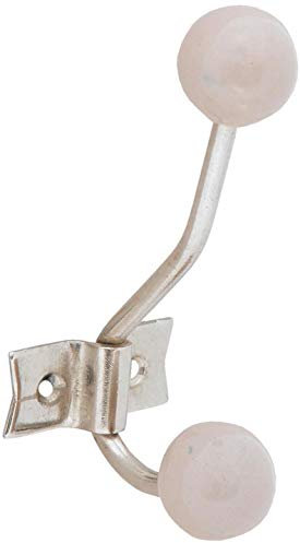 Tranquillo Appendiabiti in acciaio e ceramica 2 ganci Klein